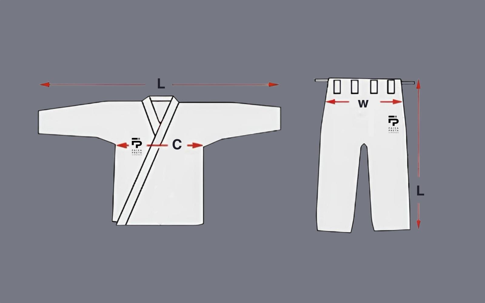BJJ Gi Size Guide Measurements